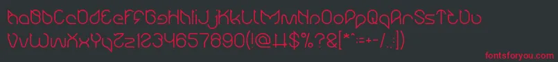 Maruciel Font – Red Fonts on Black Background