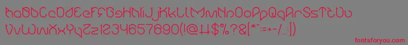 Maruciel Font – Red Fonts on Gray Background