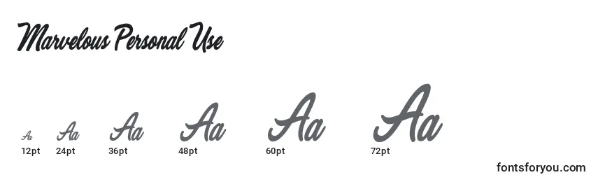 Marvelous Personal Use Font Sizes