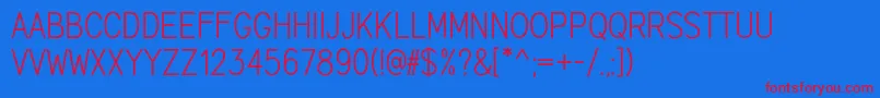 Marvelous Sans Demo Font – Red Fonts on Blue Background
