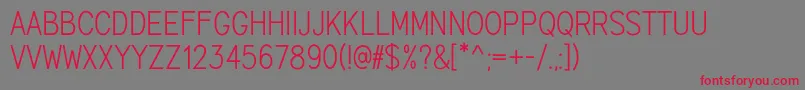 Marvelous Sans Demo Font – Red Fonts on Gray Background