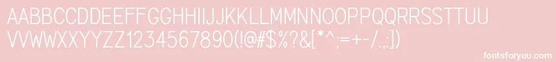 Marvelous Sans Demo Font – White Fonts on Pink Background