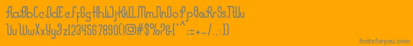 Marvelous Font – Gray Fonts on Orange Background