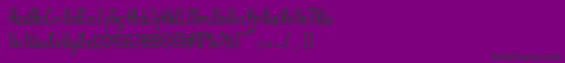 Marvelous Font – Black Fonts on Purple Background