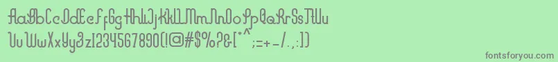 Marvelous Font – Gray Fonts on Green Background