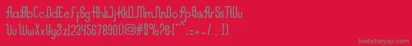Marvelous Font – Gray Fonts on Red Background