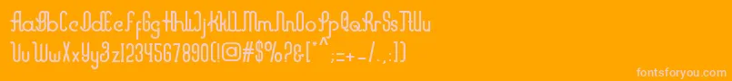 Шрифт Marvelous – розовые шрифты на оранжевом фоне