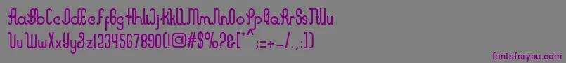 Marvelous Font – Purple Fonts on Gray Background
