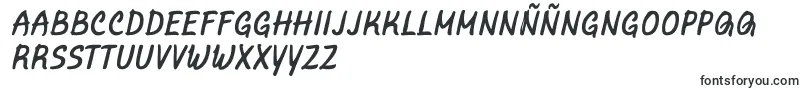 フォントMarvelousRex Italic – フィリピンのフォント