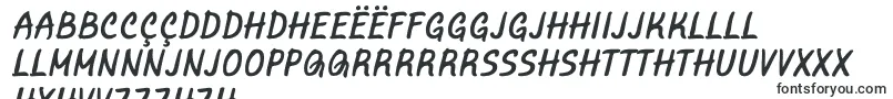 Czcionka MarvelousRex Italic – czcionki n'yanja