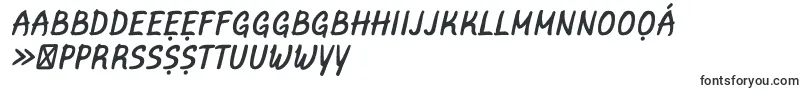 Fonte MarvelousRex Italic – fontes yoruba