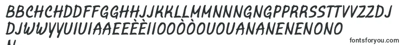 Fonte MarvelousRex Italic – fontes crioulas