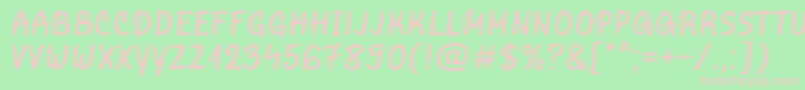 MarvelousRex Regular Font – Pink Fonts on Green Background