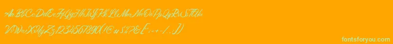More about Maryatha Demo Font Maryatha Demo Font – Green Fonts on Orange Background