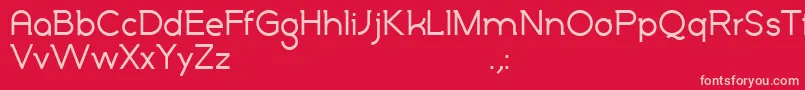 Marylin Font – Pink Fonts on Red Background