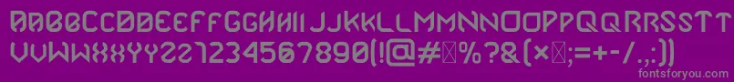 Marz Font – Gray Fonts on Purple Background