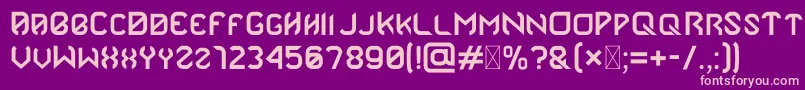 Marz Font – Pink Fonts on Purple Background