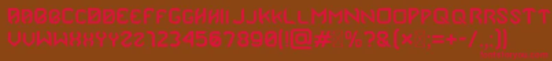 Marz Font – Red Fonts on Brown Background