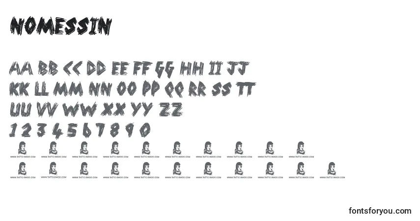 NoMessinフォント–アルファベット、数字、特殊文字