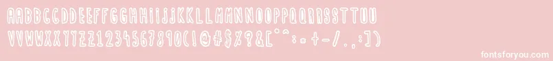 marР±a dolores Font – White Fonts on Pink Background
