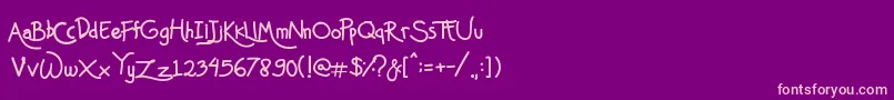 More about Mas Pendi Wow Font Mas Pendi Wow Font – Pink Fonts on Purple Background