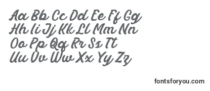 Schriftart Masbro Font by Rifki 7NTypes
