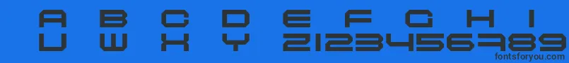 MASCE    Font – Black Fonts on Blue Background