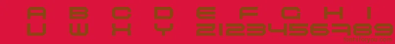 MASCE    Font – Brown Fonts on Red Background