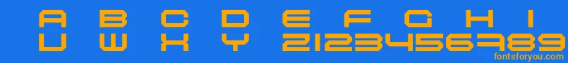MASCE    Font – Orange Fonts on Blue Background