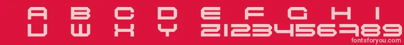 fuente MASCE    – Fuentes Rosadas Sobre Fondo Rojo