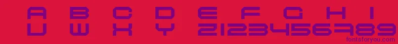 MASCE    Font – Purple Fonts on Red Background