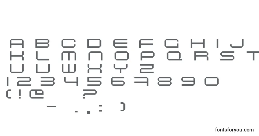 Fuente MASCEL   (133714) - alfabeto, números, caracteres especiales