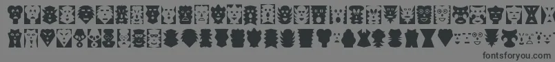 MASK     Font – Black Fonts on Gray Background