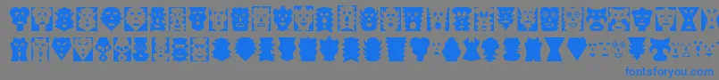 MASK     Font – Blue Fonts on Gray Background
