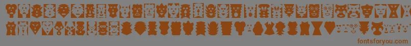 MASK     Font – Brown Fonts on Gray Background