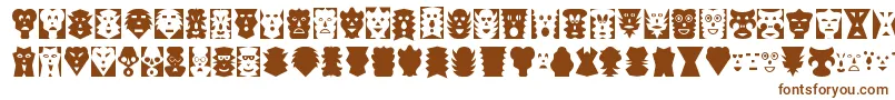 MASK     Font – Brown Fonts on White Background