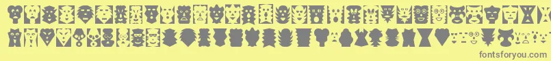 More about MASK Font MASK Font – Gray Fonts on Yellow Background