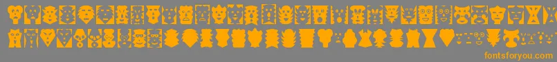 MASK     Font – Orange Fonts on Gray Background