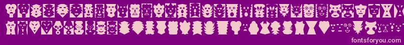 MASK     Font – Pink Fonts on Purple Background