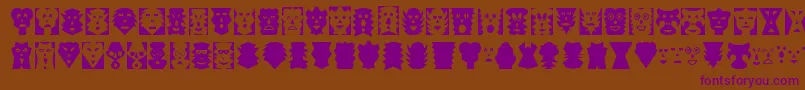 MASK     Font – Purple Fonts on Brown Background