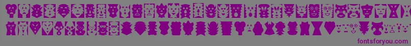 MASK     Font – Purple Fonts on Gray Background