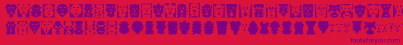 Шрифт MASK     – фиолетовые шрифты на красном фоне