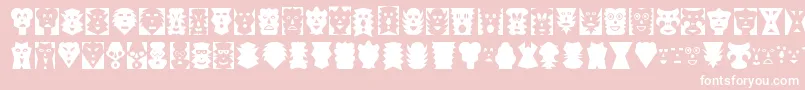 MASK     Font – White Fonts on Pink Background