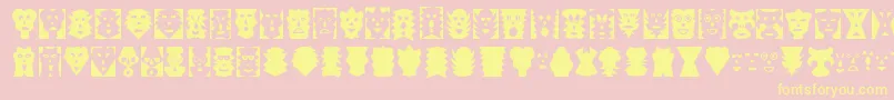 MASK     Font – Yellow Fonts on Pink Background