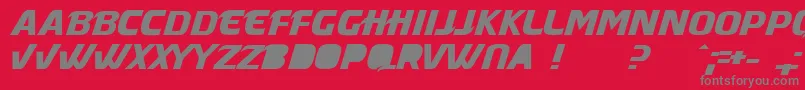 MASQUE   Font – Gray Fonts on Red Background