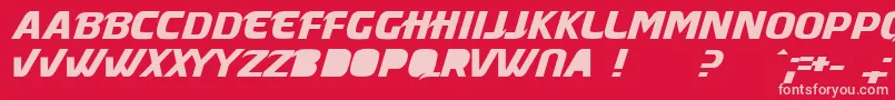 MASQUE   Font – Pink Fonts on Red Background