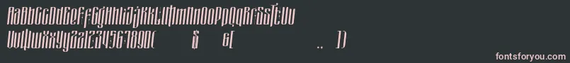 masquerouge italic Font – Pink Fonts on Black Background