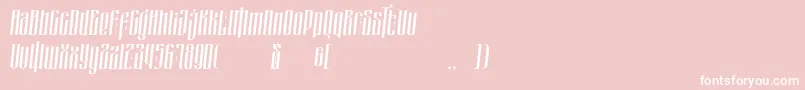 masquerouge italic Font – White Fonts on Pink Background