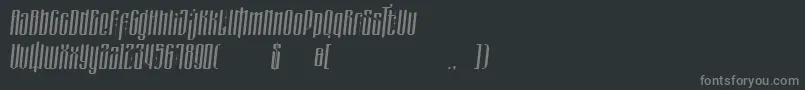 Шрифт masquerouge italic – серые шрифты на чёрном фоне
