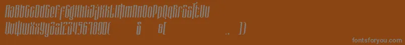 Шрифт masquerouge italic – серые шрифты на коричневом фоне